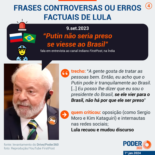 lula disse ao menos 53 frases controversas em 2023 valeon notícias